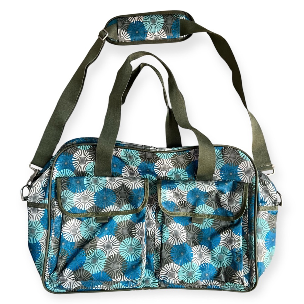 Retro Floral Weekender Tote Bag Travel Embark
